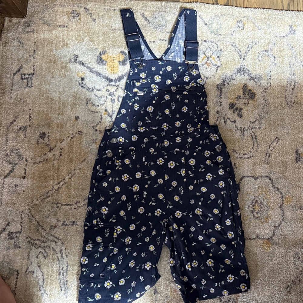 Duluth Trading Co Kids Floral Overalls - Fits like Small